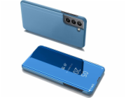 Flipový kryt Hurtel Clear View Case pro Samsung Galaxy S22+ (S22 Plus) modrý