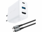 Acefast nabíječka Acefast 2v1 GaN 65W USB Type C / USB na...