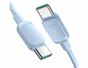 Joyroom USB-C – USB-C kabel USB-C 1,2 m modrý (JYR758)
