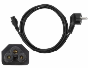 Kabel BLOW EURO M, C5 F, 1,5m, černý 98-204