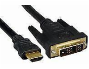 Kabel MICRO_CONNEC HDMI M, DVI M, 2m, černý HDM191812