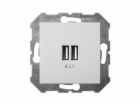 USB nabíječka LIREGUS EPSILON, barva bílá