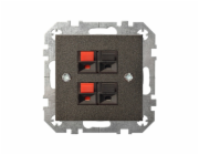 Zásuvka pro připojení reproduktoru LIREGUS EPSILON, černá barva.