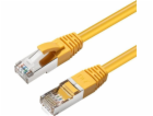 MicroConnect CAT6A S/FTP 1m Žlutá LSZH