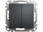 Schneider Electric Sedna Design, Double button, černá ant...