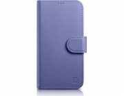 iCarer iCarer peněženkové pouzdro 2v1 iPhone 14 Plus pouzdro Kožený flipový kryt Anti-RFID světle fialový (WMI14220727-LP)