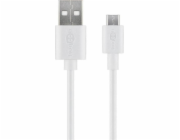 Goobay USB-A - microUSB USB kabel 1 m Bílá (4040849438370)