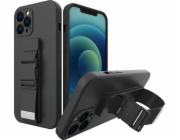 Hurtel Rope case gelové pouzdro s řetízkem na šňůrku na kabelku Samsung Galaxy A32 5G černá