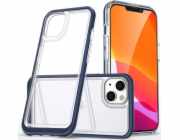 Hurtel Clear pouzdro 3v1 pro iPhone 13 mini gelový kryt s rámečkem modrý