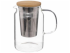 SKLENĚNÁ KONVICE S VÍKEM 900ML