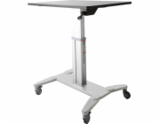 StarTech Mobilní sedací stojan Workstation Black and Silver 80 cmx60 cm