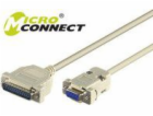 MicroConnect DB-9 - DB-25, 3m, šedá (IBM029)
