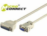 MicroConnect DB-9 - DB-25, 3m, šedá (IBM029)