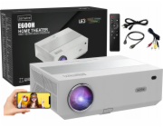 Projektor Zenwire Projektor Projektor Android 9.0 SMART TV Full HD 4K 13500lm 450 Ansi 5000:1 WiFi 2,4/5 GHz Miracast Aircast Bluetooth 5.1 AutoKeystone Zenwire e600h