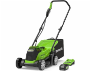 33 cm cordless mower Greenworks GD24LM33K4 - 2516107UB - charger + 4Ah battery kit