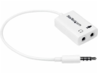 AV adaptér StarTech Jack 3,5 mm – Jack 3,5 mm x 2 bílý (M...