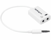 AV adaptér StarTech Jack 3,5 mm – Jack 3,5 mm x 2 bílý (MUYHSMFADW)
