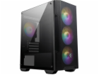 MSI MAG FORGE M100A computer case Micro Tower Black Trans...
