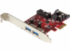 StarTech PCIe x1 řadič – 2x USB 3.0 + 19pin USB 3.0 (PEXU...