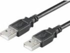 MicroConnect USB kabel USB-A – USB-A 1,8 m černý (USBAA2B)