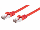 C-TECH kabel patchcord Cat6, FTP, červený, 0,25m