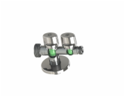 Rohový ventil COMB1MAC, 1/2"x3/4"x3/8", s maticí 10 mm