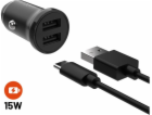 Set FIXED autonabíječky s 2xUSB výstupem a USB/USB-C kabe...