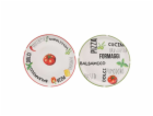 Talíř na pizzu 31 cm zelený okraj HT-27020533zele