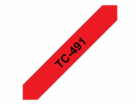 BROTHER TC491 Black On Red Tape (9mm)