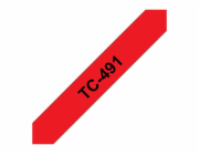 BROTHER TC491 Black On Red Tape (9mm)