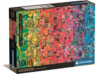 Clementoni CLE puzzle 1000 Compact Colorboom Collection 3...