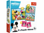 Trefl Puzzle 2v1 + poznámky Mickey and Friends 93344 Trefl