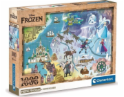 Clementoni CLE puzzle 1000 Kompaktní DisneyMaps Frozen 39784