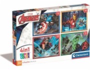 Clementoni CLE puzzle 4v1 Marvel Avengers 21525