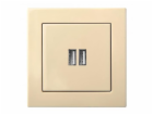 USB nabíječka LIREGUS EPSILON, barva písková