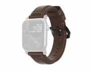 Nomad kožený remienok pre Apple Watch 40-42mm - Traditional Brown/Black Hardware