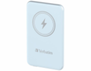 Verbatim Wireless Powerbank Charge  n  Go 5.000mAh (hellblau, Qi, PD 3.0, Quick Charge 3.0)