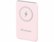 Verbatim Wireless Powerbank Charge  n  Go 5.000mAh (rosa, Qi, PD 3.0, Quick Charge 3.0)