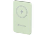 Verbatim Wireless Powerbank Charge  n  Go 5.000mAh (hellgrün, Qi, PD 3.0, Quick Charge 3.0)