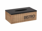 Box na papírové kapesníky Bistro 25x13,5x9 cm dřevo