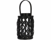 Lucerna na svíčku 25 cm černá vrba KO-438900070