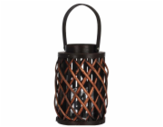 Lucerna na svíčku 25 cm hnědá vrba KO-438900040