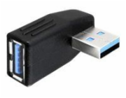 DeLock adaptér USB 3.0 samec - USB 3.0 samice pod úhelem 270° horizontálně