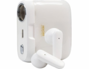 Bezdrátová sluchátka řady S28 Pop Digital – Bluetooth V5.3 TWS s nabíjecím pouzdrem s funkcí projektoru Bílá