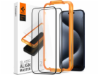 Spigen Glass tR AlignMaster 2 Pack, FC Black - iPhone 15 Pro