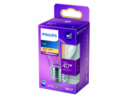 LED žárovka PHILIPS, P45, E27, 4,3 W, 470 lm, 2700 K