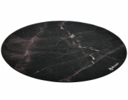 AROZZI Zona Floorpad Black Marble/ ochranná podložka na podlahu/ kulatá 121 cm průměr/ design černý mramor