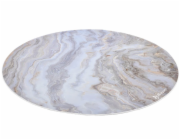 AROZZI Zona Floorpad White Marble/ ochranná podložka na podlahu/ kulatá 121 cm průměr/ design bílý mramor