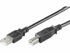 Kabel MICRO_CONNEC USB TypeA M, USB TypeB M, 0,1m, černý
