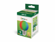 LED žárovka SPECTRUM, P45, E27, 1 W, 10 lm, 3000 K, RGB